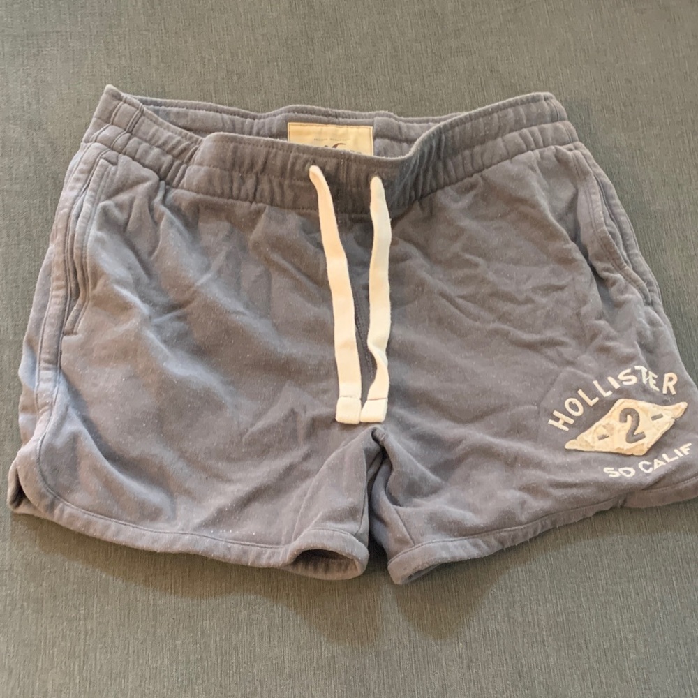 Hollister Gray Drawstring Shorts